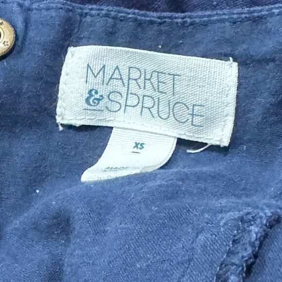 Stitch Fix Market and Spruce Linen Blue Mini Fit and Flare Dress Blue Women’s XS - Picture 2 of 3